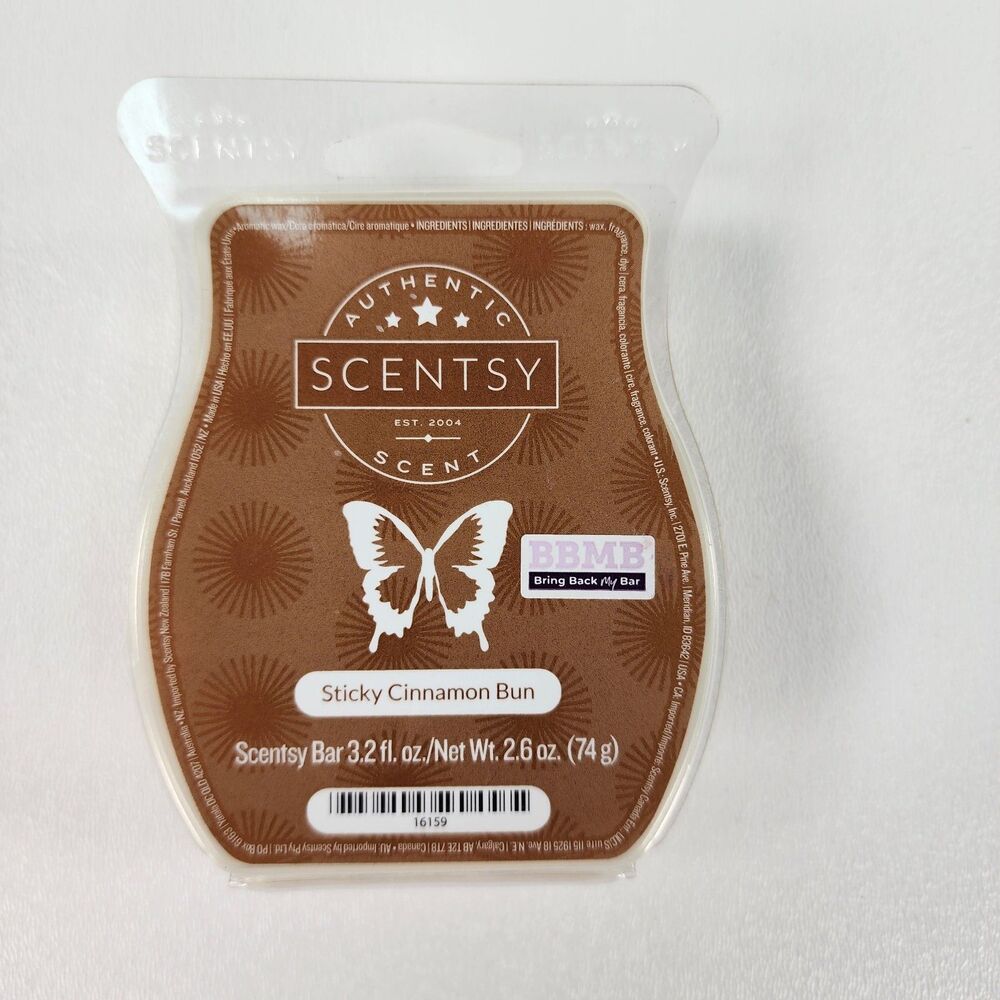 Scentsy  Sticky Cinnamon Bun~Bar RETIRED Fragrance Smell